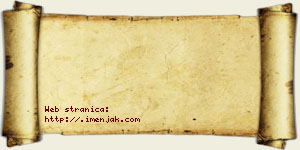 Hana Pejaković vizit kartica